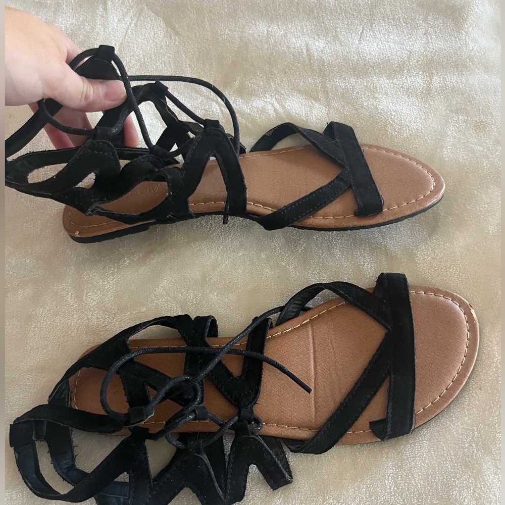 Never-worn Gladiator Lace-Up Sandals Lookbook Store